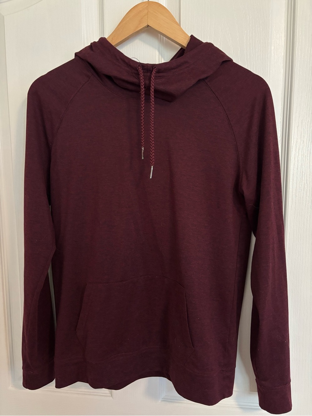 Women's Maroon Lightweight Pullover Hoodie